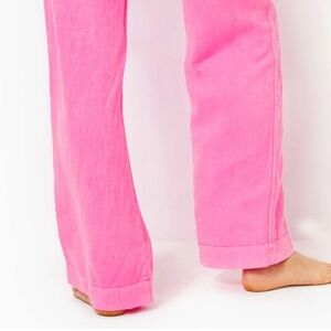 Lilly Pulitzer Womens wide leg the Beach Short Pants color beach preppy linen
